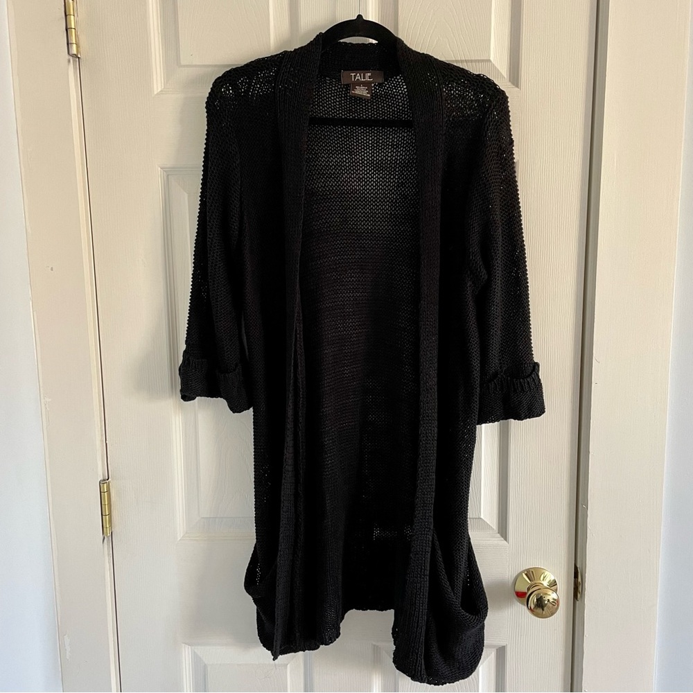 Long Black Cardigan